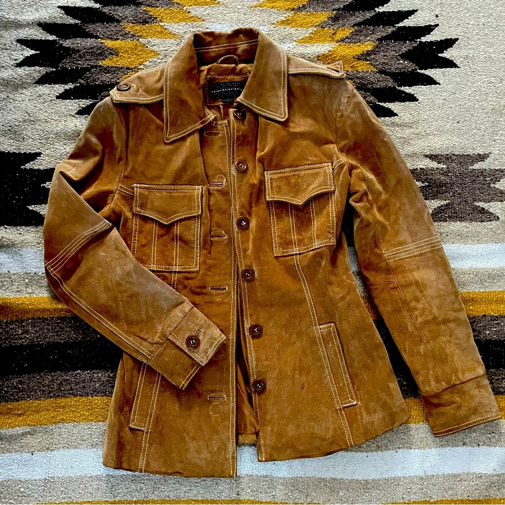 Vintage Tan Suede Jacket